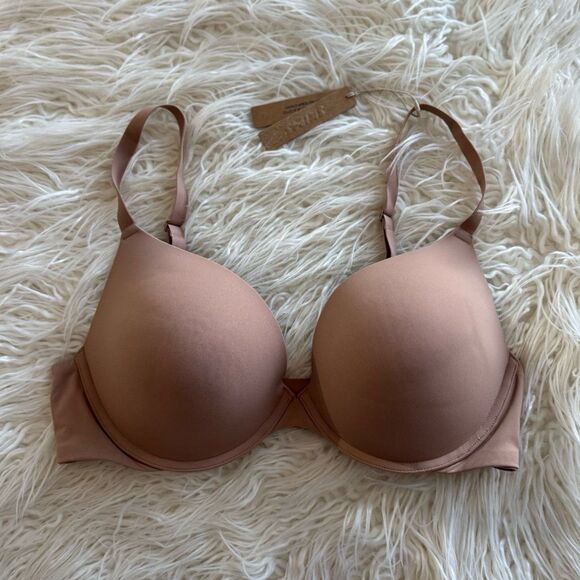 Skims Fits Everybody Push Up Demi Bra Sienna Size 38D - Picture 1 of 7